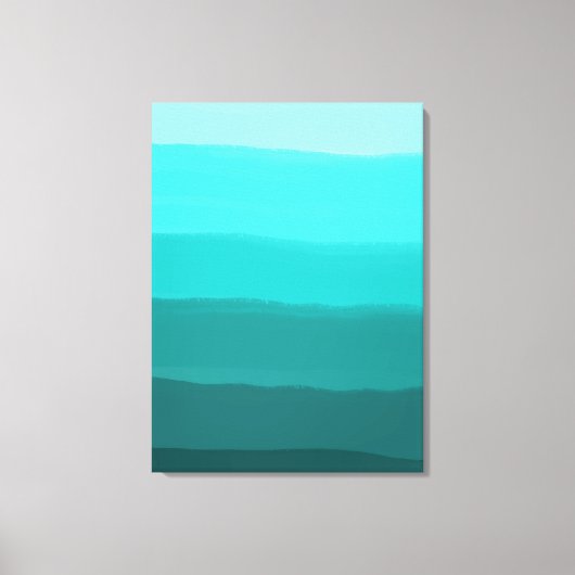 Toile Eau et Ciel Bleu Degrés Couleurs Rayures (Recto)