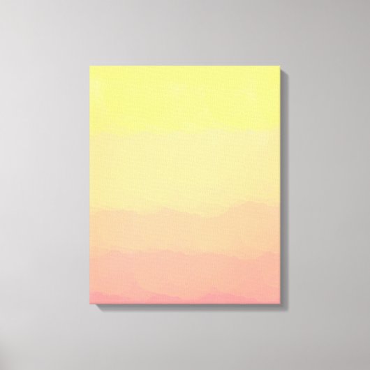 Toile eau fraîche du coucher de soleil corail orange (Recto)