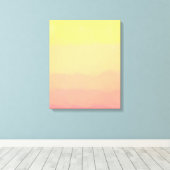 Toile eau fraîche du coucher de soleil corail orange (Insitu (Plancher de Bois))
