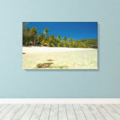 Toile Eau limpide sur une plage tropicale (Insitu (Plancher de Bois))