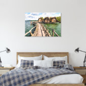 Toile Eau | Maisons sur pilotis au-dessus de l'eau (Insitu(Chambre))