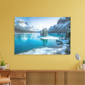 Toile Eau | Parc national Winter Jasper, Canada (Insitu(Salon))