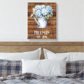 Toile Eau Rustique Bleue Hydrangée Peut Personnalisé (Insitu(Chambre))