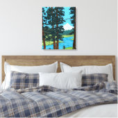 Toile Eaux centrales de la rivière Metolius, Oregon (Insitu(Chambre))