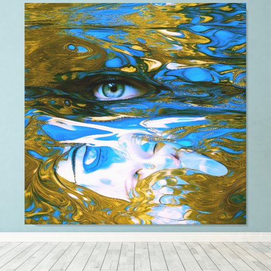 Toile Eaux mystiques (Insitu (Plancher de Bois))