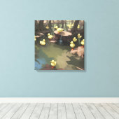 Toile Eaux Quacktastic (AI) (Insitu (Plancher de Bois))