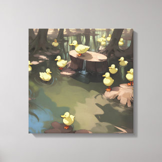 Toile Eaux Quacktastic (AI)