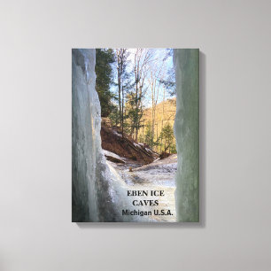 TOILE EBEN ICE CAVES MICHIGAN U.S.A. CANVAS IMPRIMER