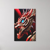 Toile Échelles rouge et or du dragon à respiration par f (Recto)