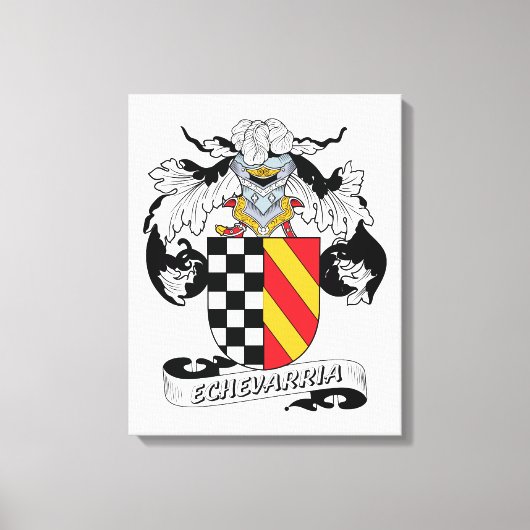 Toile Echevarria Family Crest (Recto)