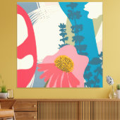 Toile Echinacea Abstrait Artistic Moderne Blocs de coule (Insitu(Salon))