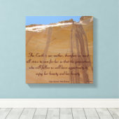 Toile Echo Canyon, Nouveau-Mexique Hommage à Mère Terre (Insitu (Plancher de Bois))