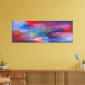 Toile "Echoes of Geometry" Contemporary Abstract Art (Insitu(Salon))