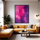 Toile Echoes of Magenta