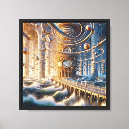 Toile Echos de '73 : Le Labyrinthe de Chronos Ocean (Recto)
