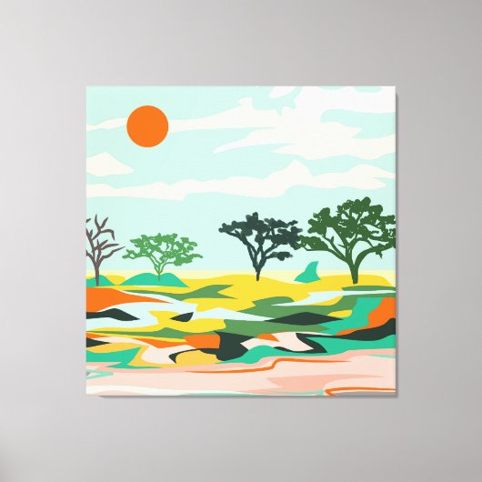 Toile Échos du Sahara (Recto)