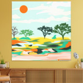 Toile Échos du Sahara (Insitu(Salon))