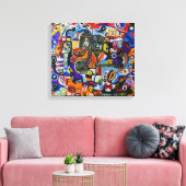 Toile Échos d'un visage (Insitu(Salon))