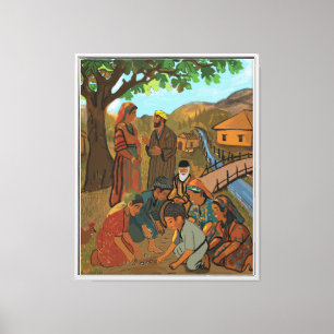Toile Echos Enfance - Une mémoire de village marocaine