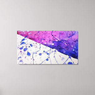 Toile Éclaboussure de peinture d'aquarelle
