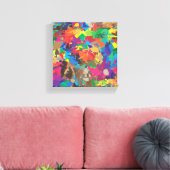 Toile éclaboussures de nuances de couleurs (Insitu(Salon))