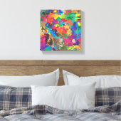 Toile éclaboussures de nuances de couleurs (Insitu(Chambre))