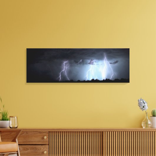 Toile Éclair crashs, nuages noirs (Insitu(Salon))