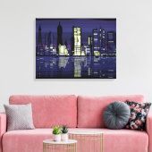 Toile Éclairage de la ville (Insitu(Salon))