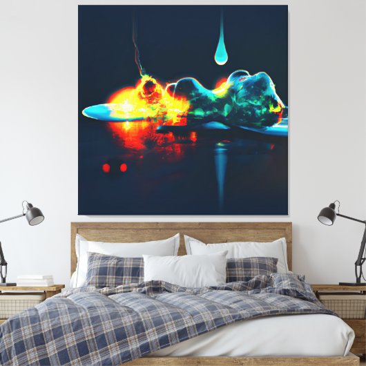 Toile Éclairage Liquide (Insitu(Chambre))