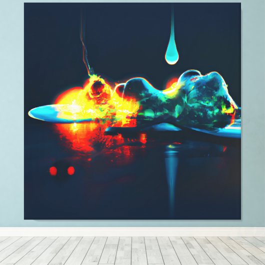 Toile Éclairage Liquide (Insitu (Plancher de Bois))