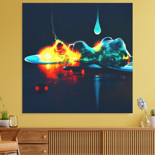 Toile Éclairage Liquide (Insitu(Salon))