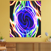 Toile Éclairer votre espace avec des Motifs néons (Insitu(Salon))