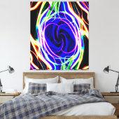 Toile Éclairer votre espace avec des Motifs néons (Insitu(Chambre))