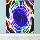 Toile Éclairer votre espace avec des Motifs néons (Insitu (Plancher de Bois))