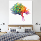 Toile Éclatement de l'arbre coloré (Insitu(Chambre))