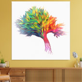 Toile Éclatement de l'arbre coloré (Insitu(Salon))