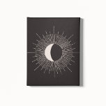 Toile Éclipse de la lune Abstraite<br><div class="desc">Abstraite et mystérieuse lune éclate design contemporain sur un arrière - plan sombre.</div>