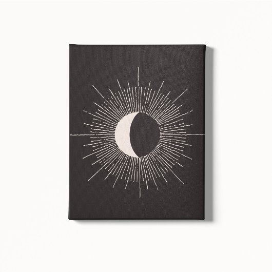 Toile Éclipse de la lune Abstraite