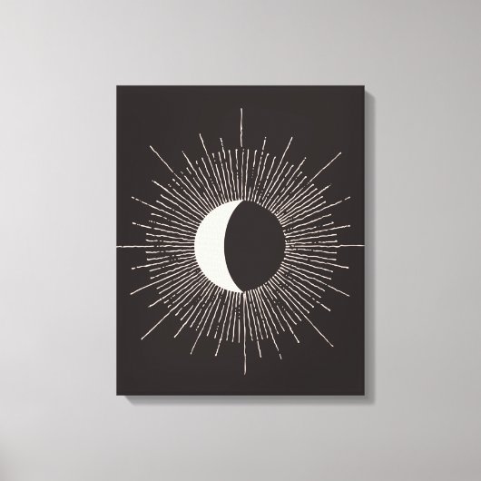 Toile Éclipse de la lune Abstraite (Recto)