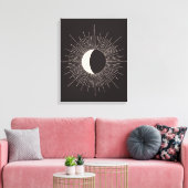 Toile Éclipse de la lune Abstraite (Insitu(Salon))