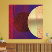 Toile Éclipse lunaire - Abstrait (Insitu(Salon))
