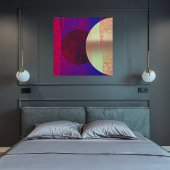 Toile Éclipse lunaire - Abstrait