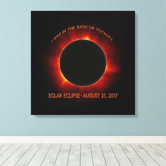 Toile Éclipse solaire (Insitu (Plancher de Bois))