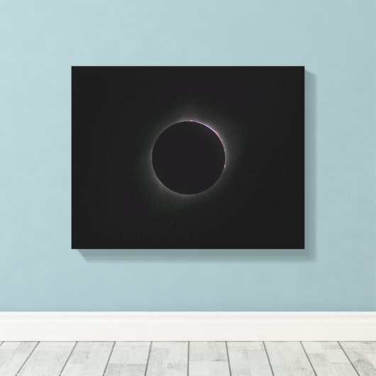 Toile Éclipse solaire 2017 - Chromosphère (Insitu (Plancher de Bois))