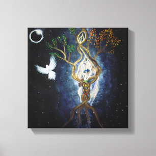 Toile Éclipse solaire 2017 Union sacrée