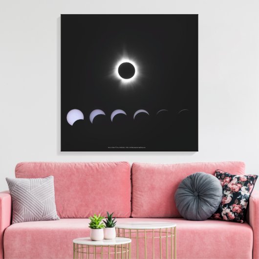 Toile Éclipse solaire 2024 (Insitu(Salon))