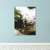 Toile éclipse solaire au-dessus de l'Asie du Sud-Est (Insitu (Plancher de Bois))