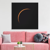 Toile Éclipse solaire partielle presque maximale (Insitu(Salon))