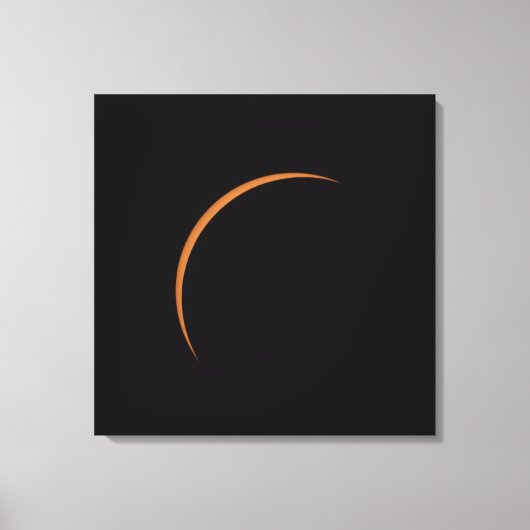Toile Éclipse solaire partielle presque maximale (Recto)