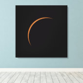 Toile Éclipse solaire partielle presque maximale (Insitu (Plancher de Bois))